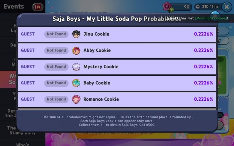 drop rates for the saja boys in crk