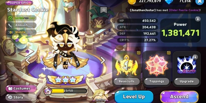 Cookie Run Kingdom: Stardust Cookie Toppings and Beascuits guide