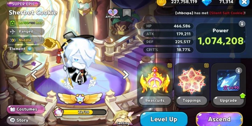 Cookie Run Kingdom: Sherbet Cookie Toppings and Beascuits guide