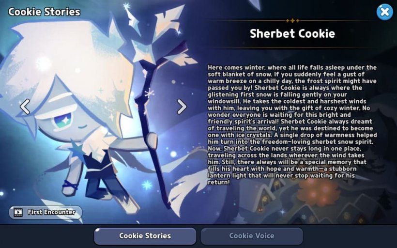 sherbet cookie story in crk