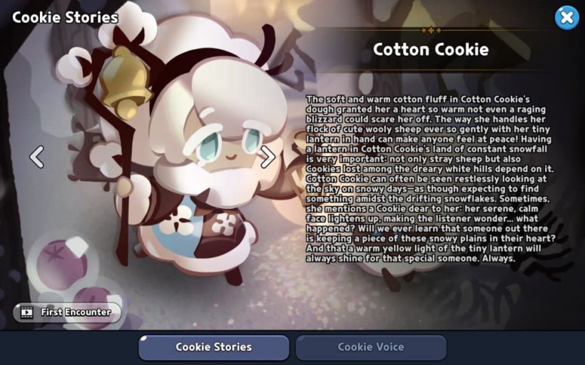 story of cotton cookie