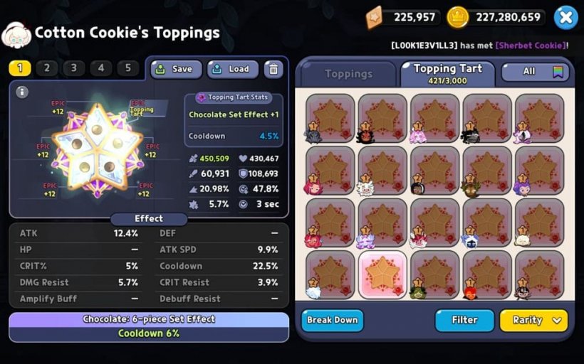 best toppings for cotton cookie with cooldown