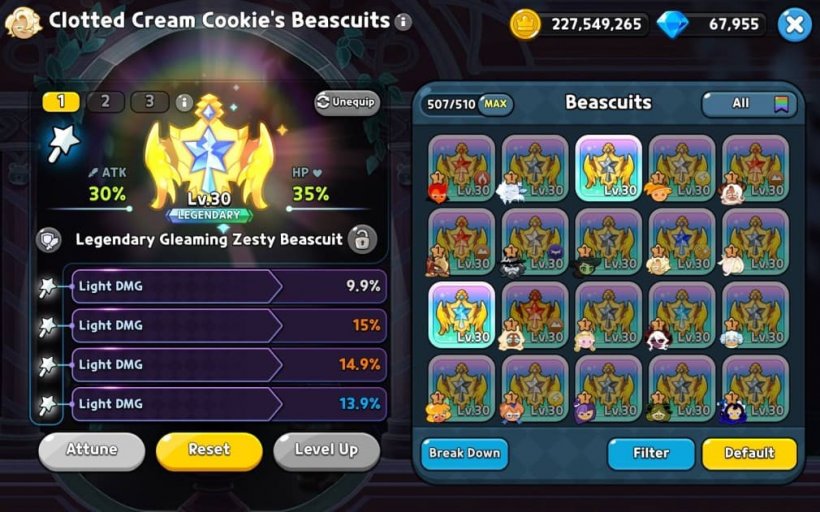 full light damage beascuit for clotted cream cookie
