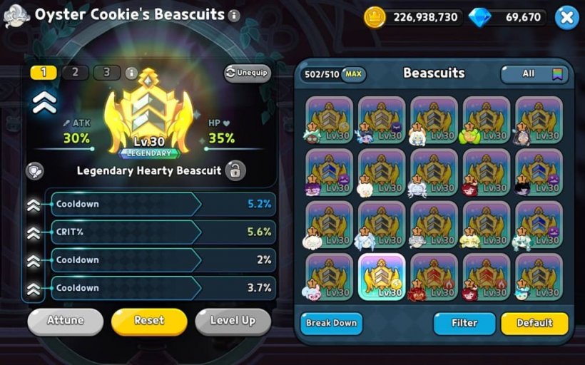 triple cooldown beascuit for oyster cookie