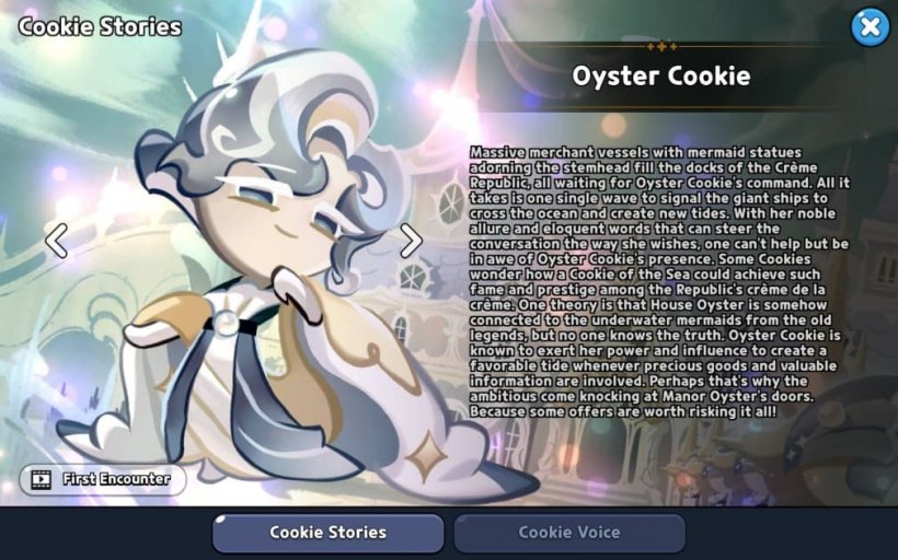 story of oyster cookie in crk