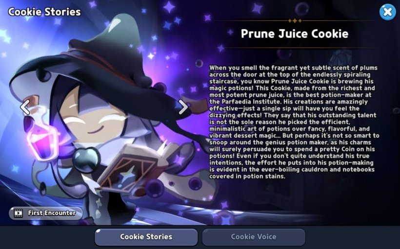 story of prune juice cookie in crk