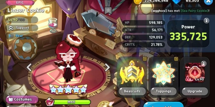 Cookie Run Kingdom: Linzer Cookie Toppings and Beascuits guide