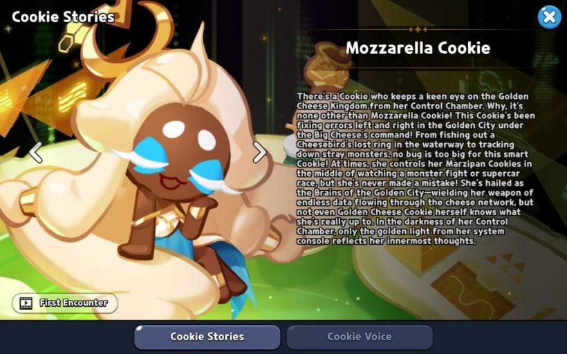 story of mozzarella cookie in crk