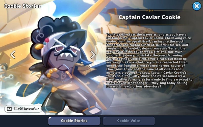 captain caviar cookie story in crk