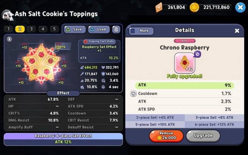 best attack toppings for ash salt cookie