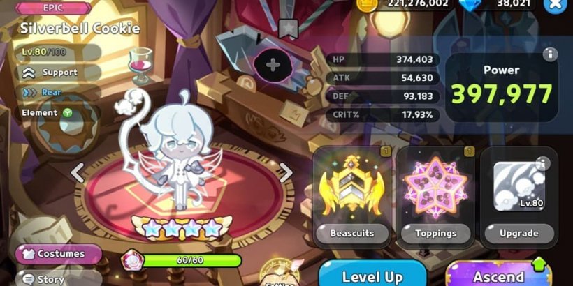 Cookie Run Kingdom: Silverbell Cookie Toppings and Beascuits guide