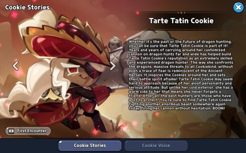 story of tarte tatin cookie in crk