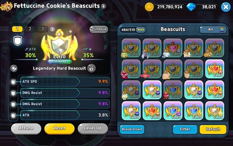 best beascuit build for fettuccine cookie