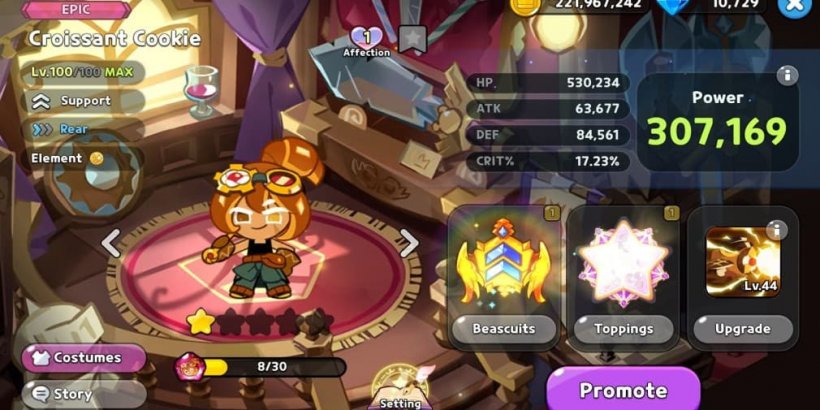 Cookie Run Kingdom: Croissant Cookie Toppings and Beascuits guide