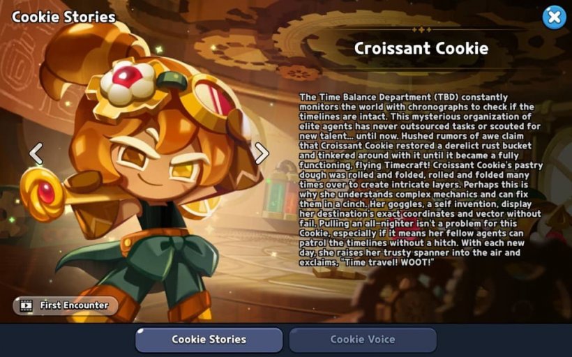 story of croissant cookie in crk