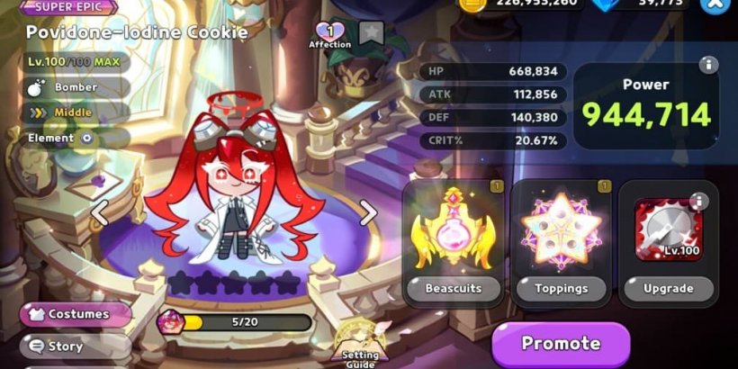 Cookie Run Kingdom: Povidone-Iodine Cookie Toppings and Beascuits guide
