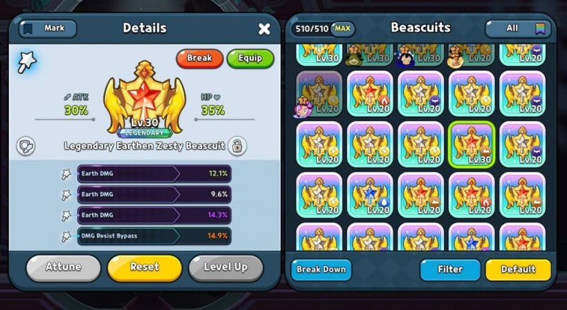 beascuit with earth damage and dmg resist bypass for ananas dragon cookie