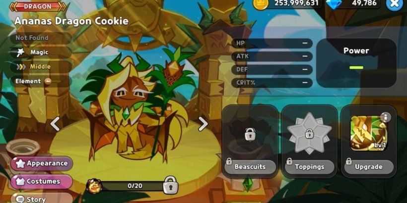 Cookie Run Kingdom: Ananas Dragon Cookie Toppings and Beascuits guide