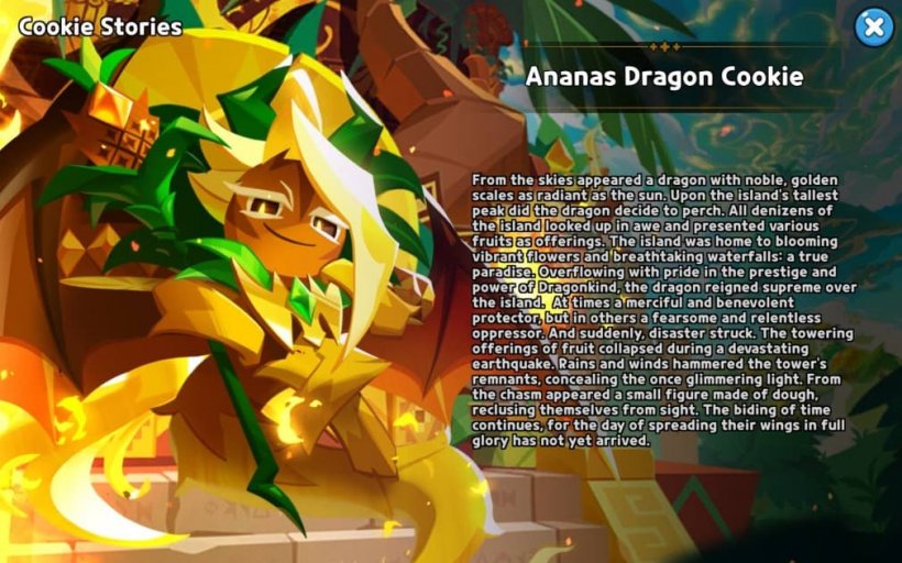 story of ananas dragon cookie in crk