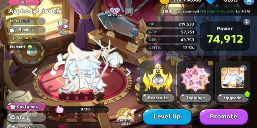CookieRun Kingdom: Asphodel Cookie Toppings and Beascuits guide