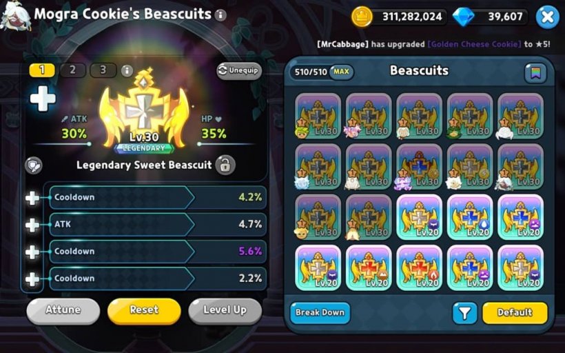 the best cooldown beascuit for mogra cookie in cookie run kingdom