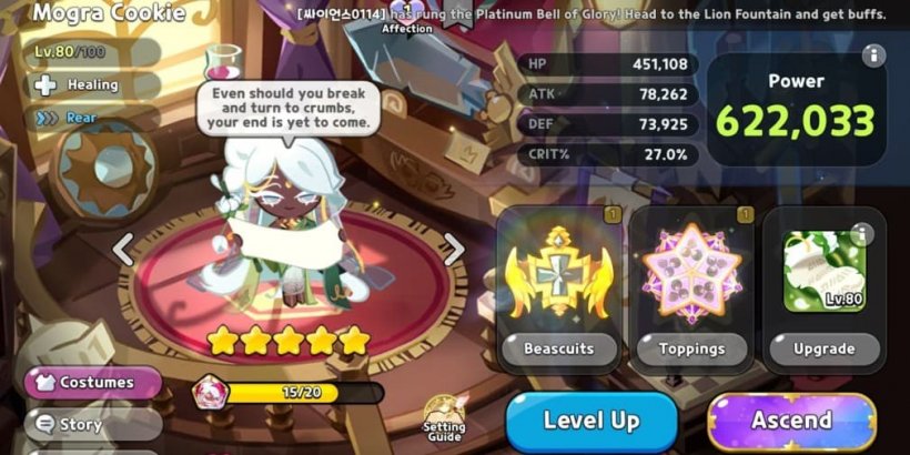 Cookie Run Kingdom: Mogra Cookie Toppings and Beascuits guide