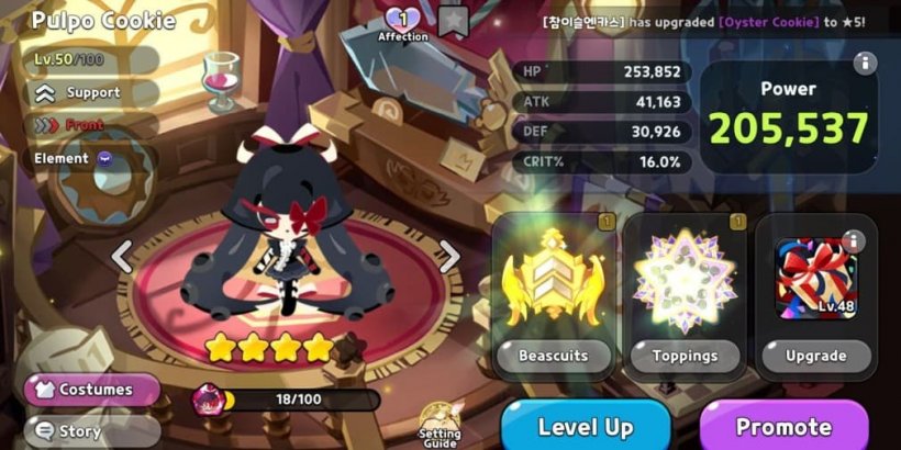 Cookie Run Kingdom: Pulpo Cookie Toppings and Beascuits guide