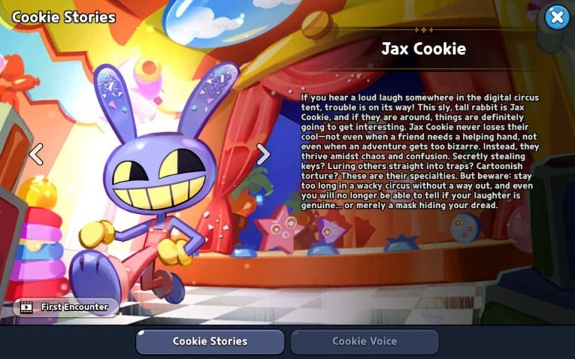 story of jax cookie in crk