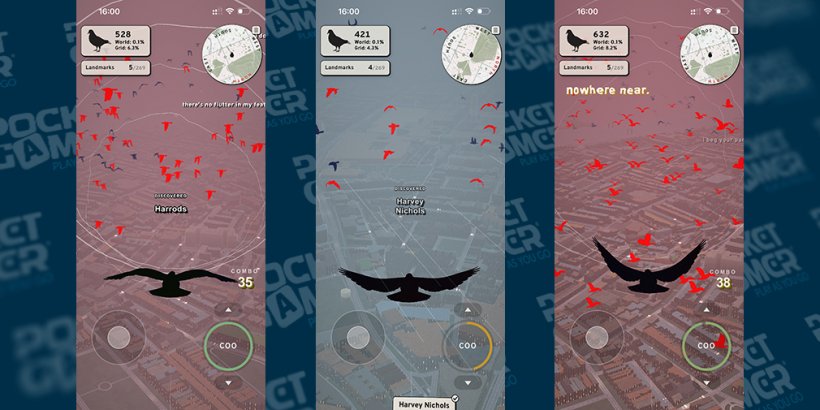 Screenshots from Pigeon: A Love Story