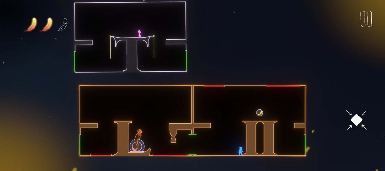 an overview of the blueprint of a room