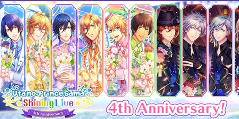 Utano Princesama Shining Live adds countdown missions and a Twitter giveaway to its 4th-anniversary celebrations