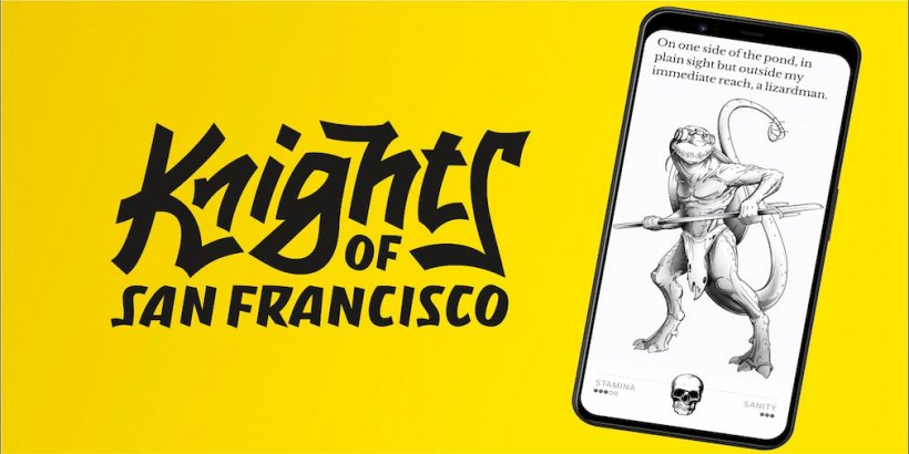 Knights of San Francisco, the text-based RPG, is now out for iOS and Android