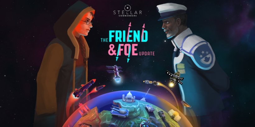 Stellar Commanders: Friend & Foe is an upcoming expansion for Blindflug Studios' strategic Apple Arcade title