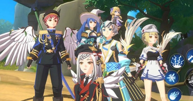 the legend of neverland characters posing in city