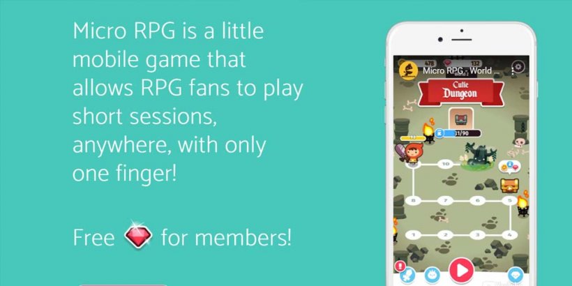 Micro RPG offers players a compact RPG experience on the go, coming soon to iOS and Android this month