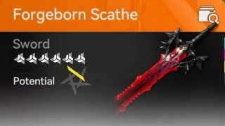 forgeborn scathe red sword