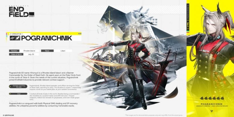 Arknights Endfield Pogranichnik guide - Strengths, weaknesses, best weapon and gear