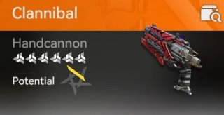 clannibal weapon handcannons