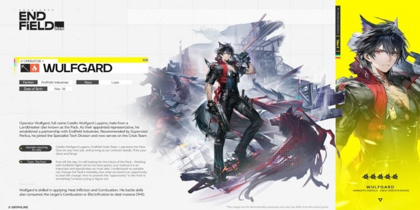 Arknights Endfield Wulfgard guide - Strengths, weaknesses, best weapon and gear