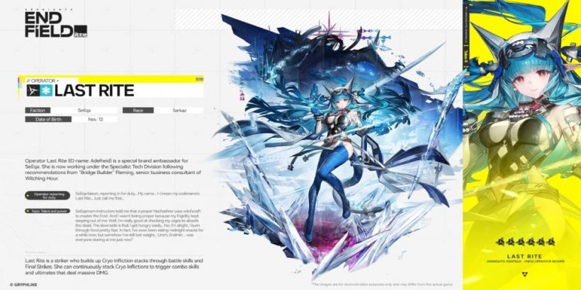 Arknights Endfield Last Rite guide - Strengths, weaknesses, best weapon and gear