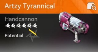 artzy tyrannical pink handcannons