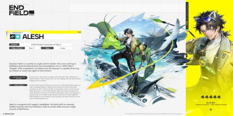 Arknights Endfield Alesh guide - Strengths, weaknesses, best weapon and gear