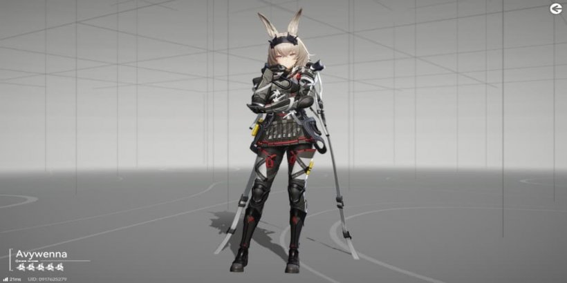 avywenna girl with bunny ears and tail and a blonde bob haircut