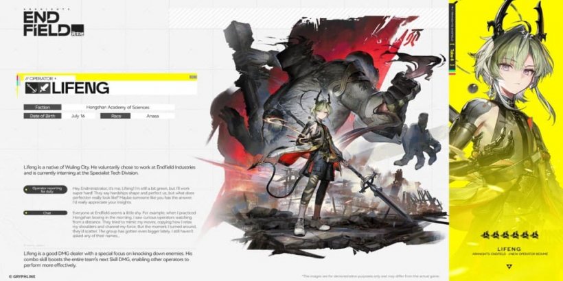 Arknights Endfield Lifeng guide - Strengths, weaknesses, best weapon and gear