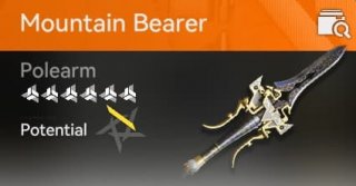 mountain bearer polearm