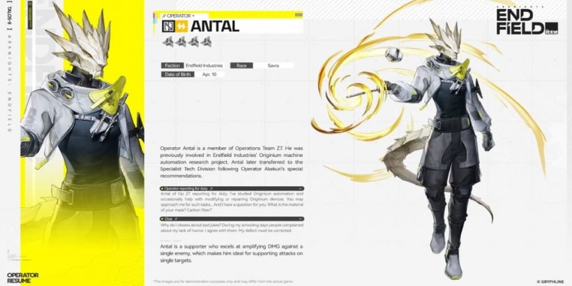 Arknights Endfield Antal guide - Strengths, weaknesses, best weapon and gear
