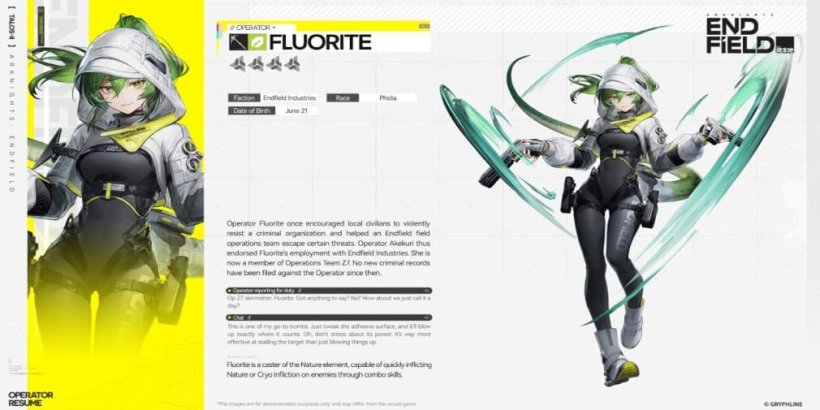Arknights Endfield Fluorite guide - Strengths, weaknesses, best weapon and gear