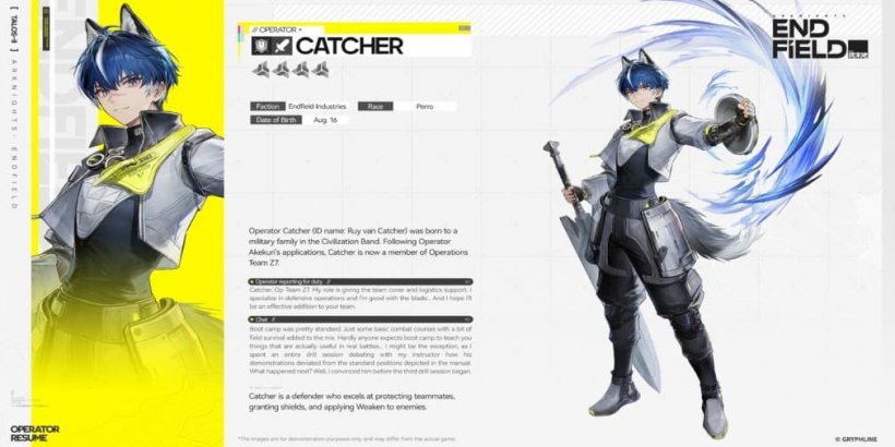 Arknights Endfield Catcher guide - Strengths, weaknesses, best weapon and gear