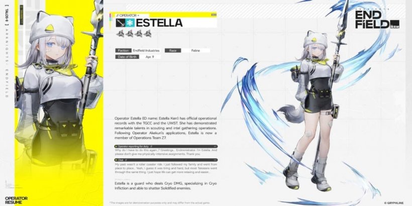 Arknights Endfield Estella guide - Strengths, weaknesses, best weapon and gear