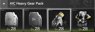 aic heavy gear pack